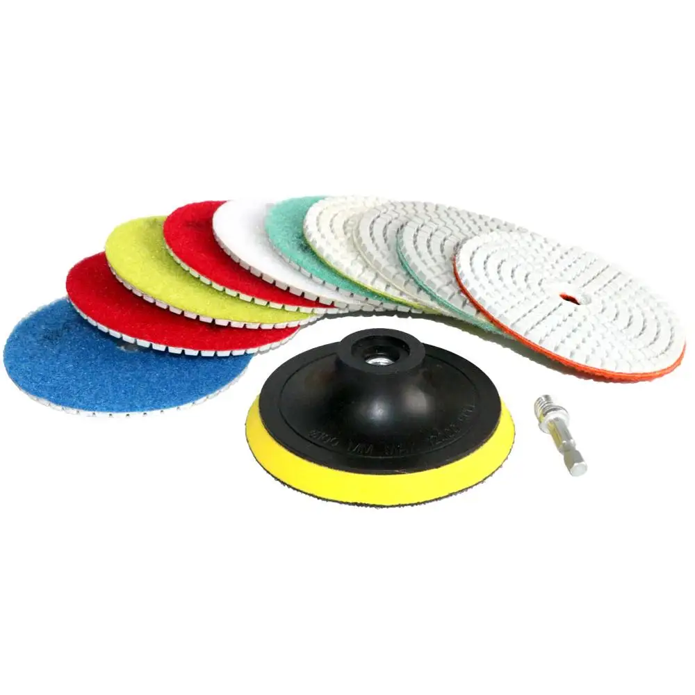 Влажные Алмазные полировальные диски для гранита мрамора бетона камня 5 шт. 3/4