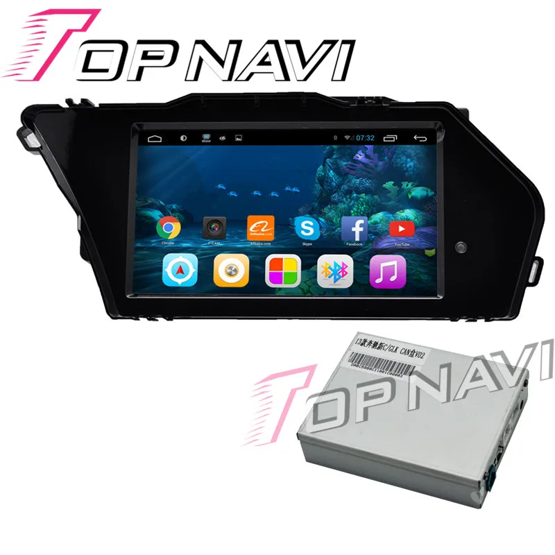 Автомобильный GPS-навигатор Topnavi 7 дюймов Android 6 0 для Benz GLK 2013 мультимедийный плеер