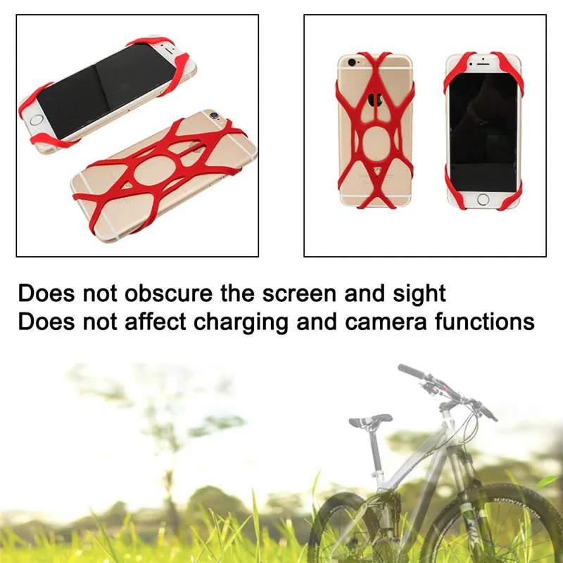 fimilef silicone strap replacement for bike phone holder universal security rubber bands for bicycle motorcycle mount handlebar free global shipping
