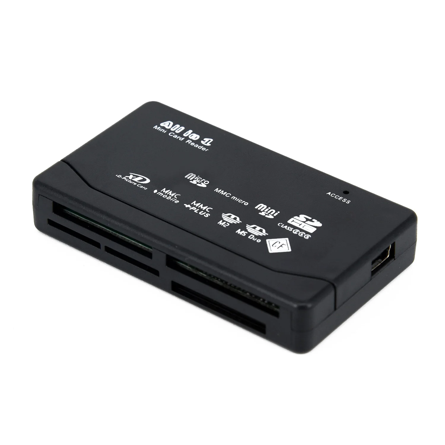 Универсальный считыватель карт памяти SD SDHC Mini Micro M2 MMC TF CF MS кардридер micro uSB кабель