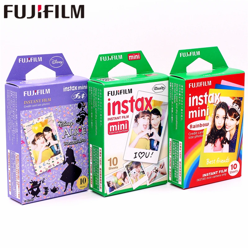 Фотобумага Fujifilm instax ALICE + с белыми краями и радугой 30 листов фотобумага для Instax Mini 8