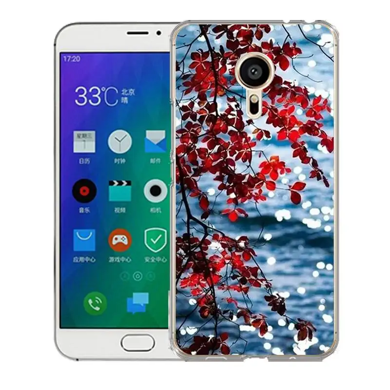 QMSWEI TPU Soft Phone Case For Meilan MX6 pro6 u20 E2 m3 M5 M5s metal Note3 U10 Clear Flora Chocolate Leaf Cover Free Shipping |
