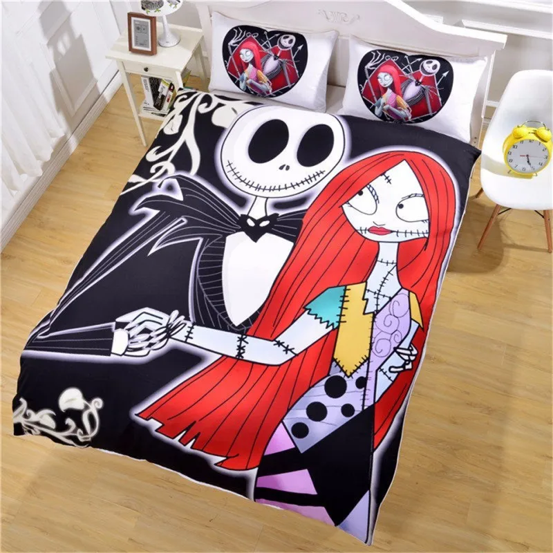 DOUAENG Christmas Night Cry Duvet Cover Set 3D Thriller Bedclothes For Kids Comfortable Soft Bedding 3Pcs Hot | Дом и сад