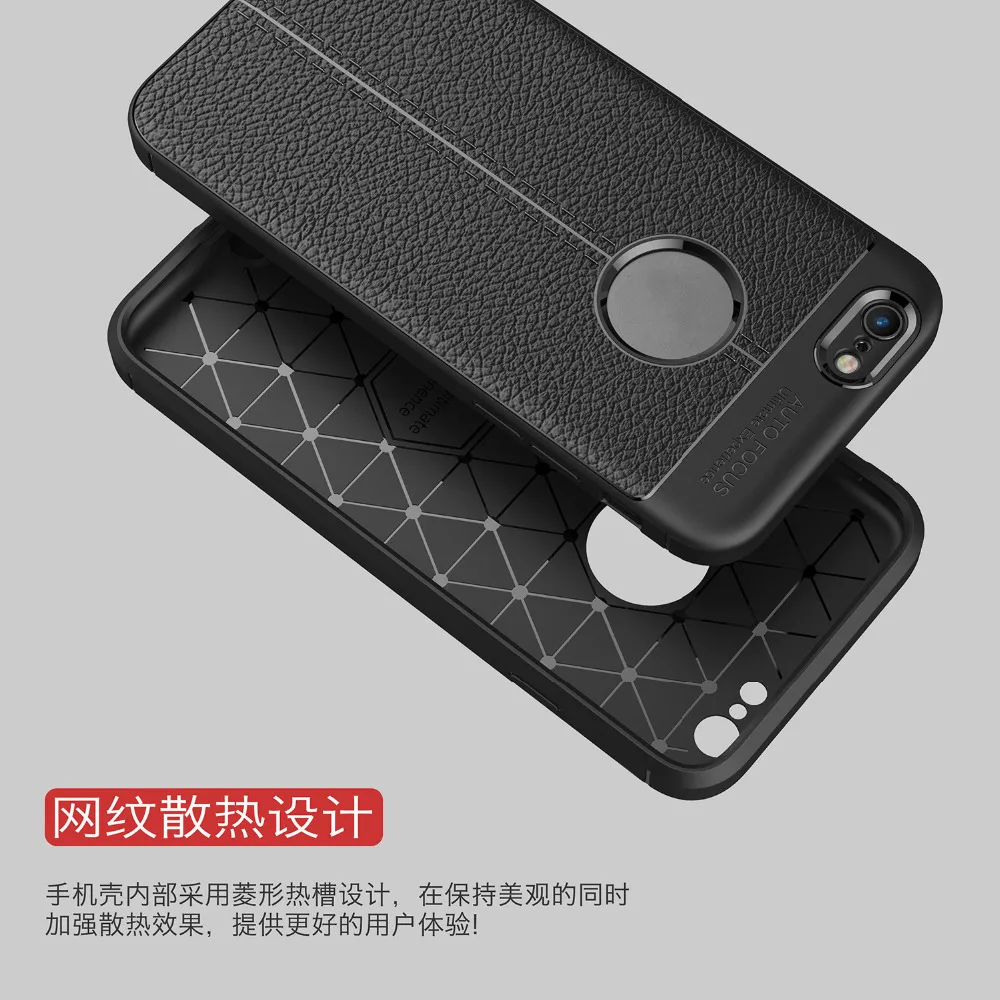 Роскошный чехол из углеродного волокна искусственной кожи для iPhone X XS MAX XR