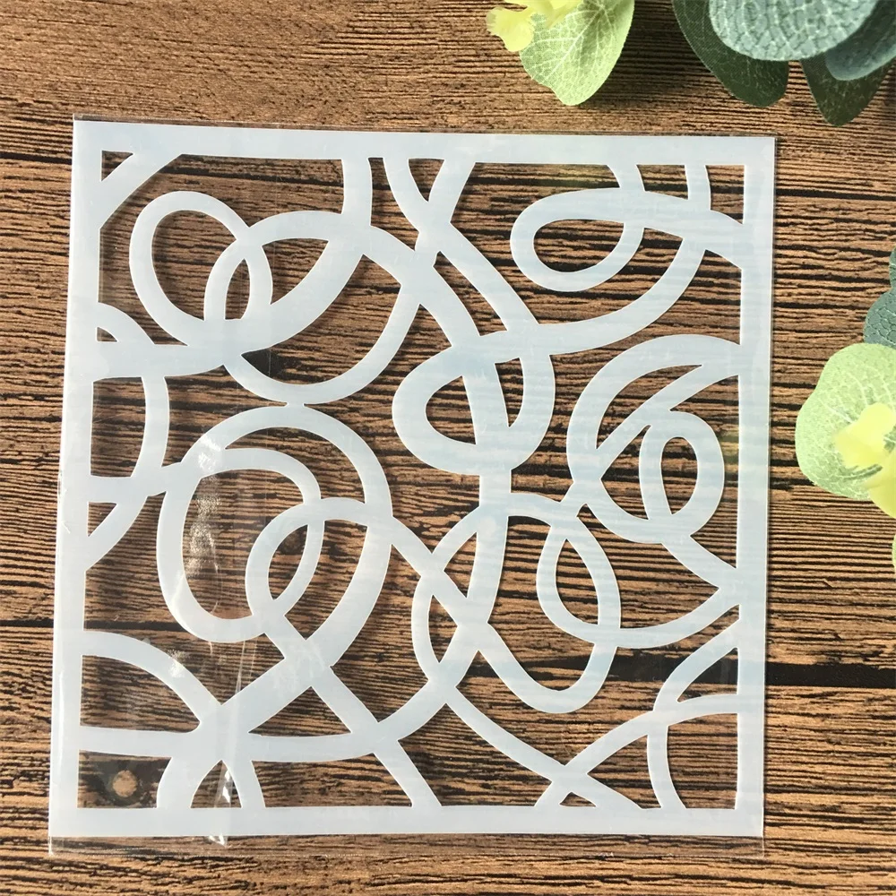 

13 см цветочный DIY Craft многослойный трафарет настенная живопись фотография шаблон