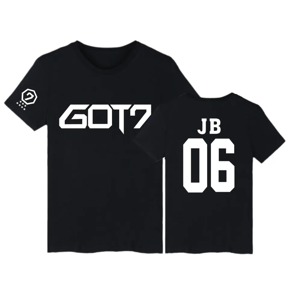 Футболка BAMBAM GOT7 Kpop JB Jackson футболка с коротким рукавом и надписью GOT 7 в стиле