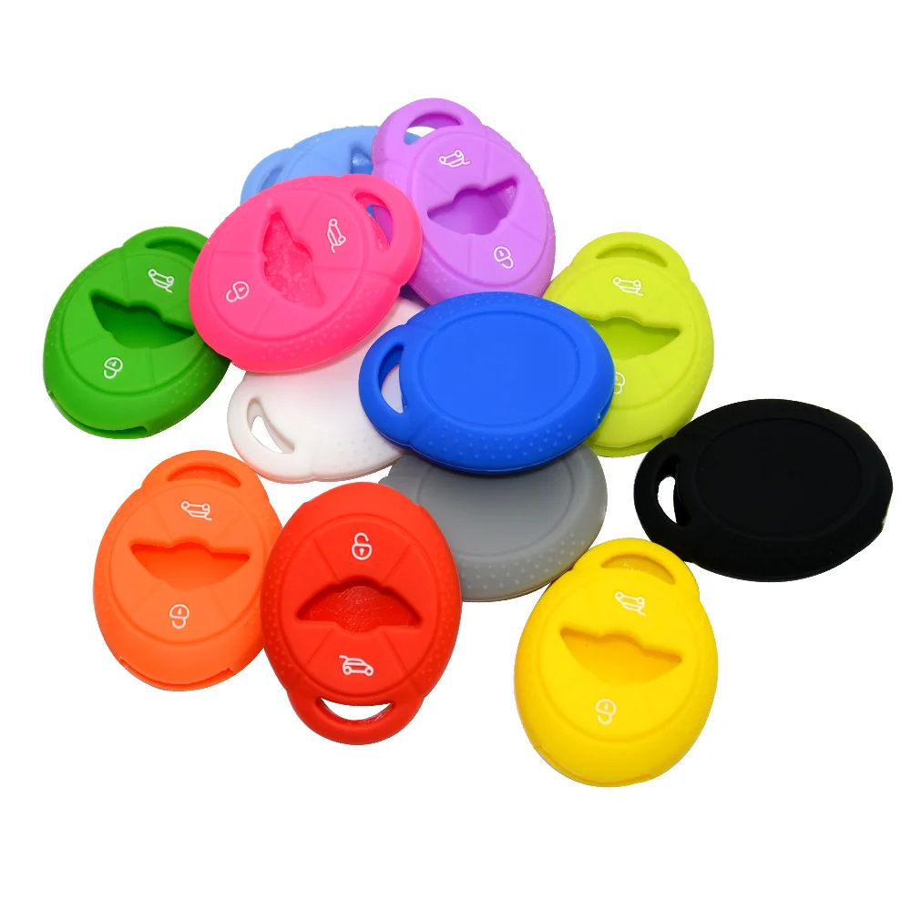 Силиконовый чехол OkeyTech для автомобильного ключа с 2 кнопками защитный резиновый