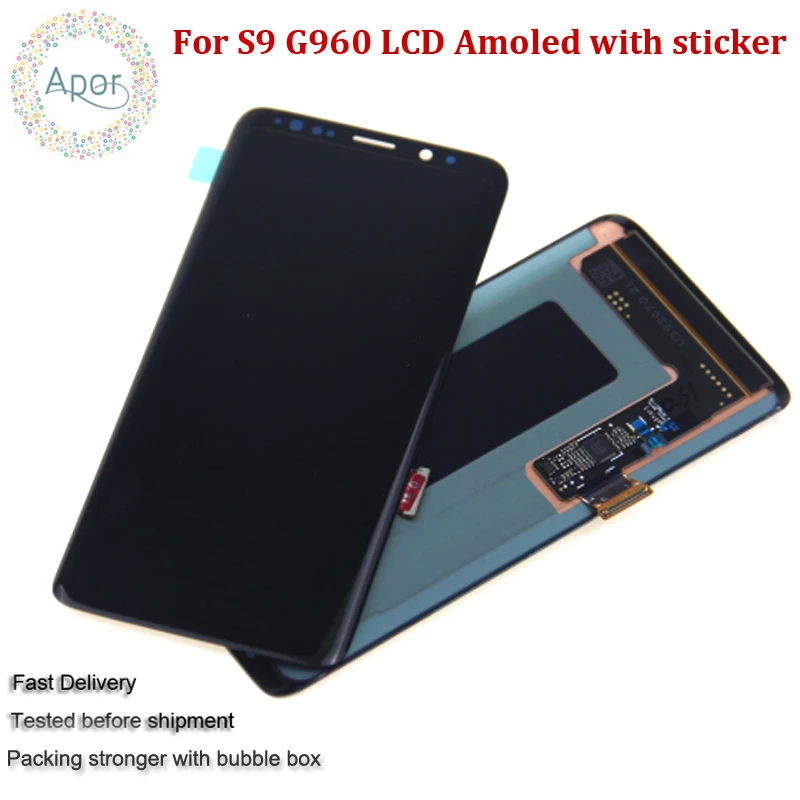 Гарантия ЖК дисплей Super AMOLED для samsung Galaxy S9 G960 Дисплей Сенсорный экран планшета