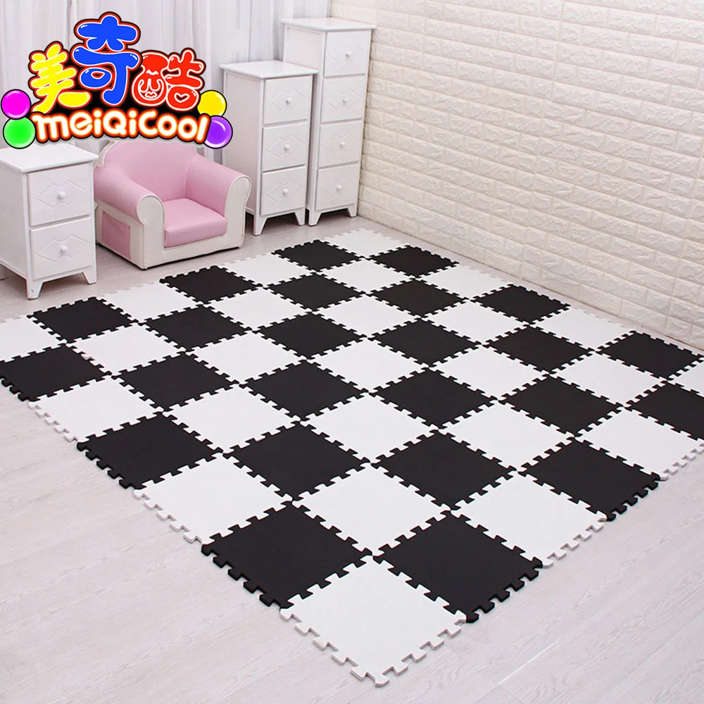 9/18/24/30pcs/lot Soft EVA Foam Baby Children Kids Play Mat Black White Color Puzzle Mats Floor Jigsaw Mats 30 x 30 x 1cm