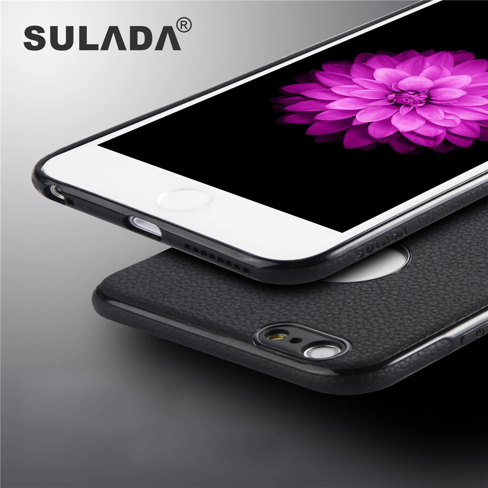 Магнитный чехол SULADA для iPhone 6 6s Plus силиконовый из ТПУ с личи автомобильный