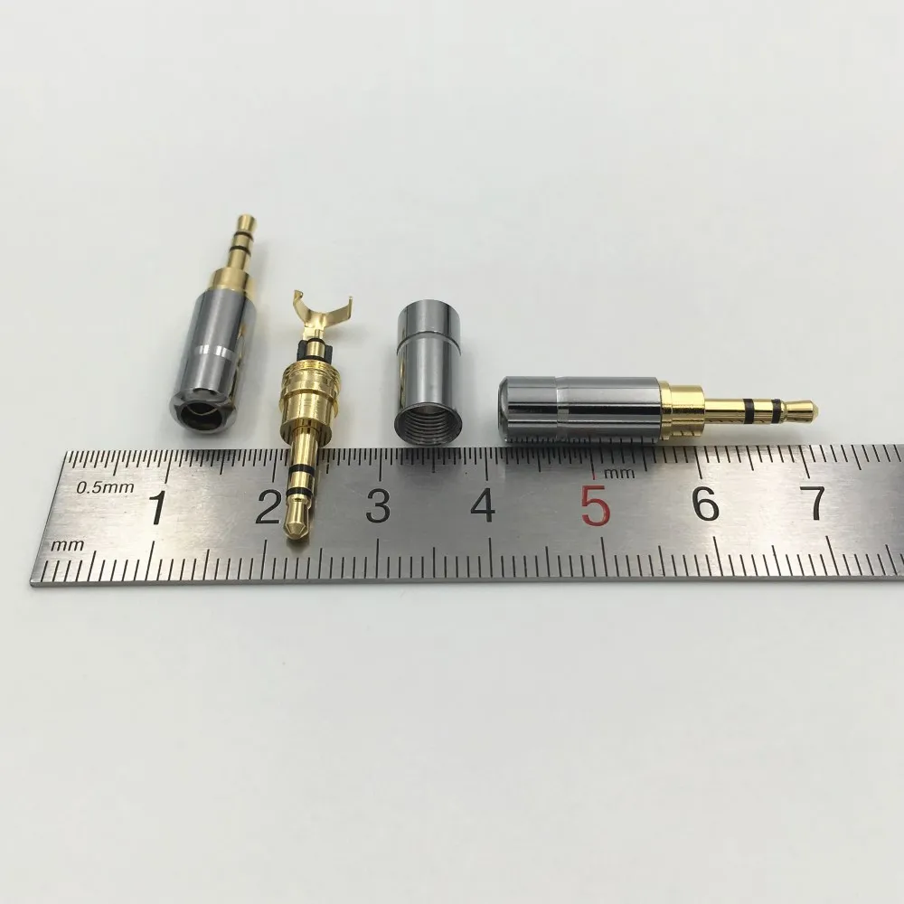 1 шт. мини 2,5 мм 3 полюс стерео штекер аудио разъем RCA 2,5 Jack DIY гарнитура двойной трек разъем для наушников