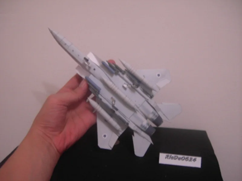 F-15 Израиль картина истребитель Eagle 3D Бумага модель 1:100 литья под давлением Весы