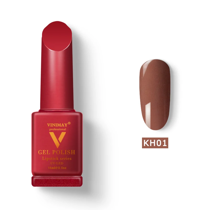 KH01 VINIMAY бренд красный Гель-лак для ногтей vernis полуперманентный УФ-гель для ногтей лак-праймер впитывающийся Гель-лак для ногтей Полировочный Гель для маникюра - Цвет: KH01