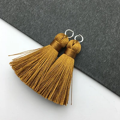L8708 GUFEATHER L87/4 см/шелковые серьги с кисточками/ювелирные аксессуары/аксессуары части/diy/Ювелирные компоненты/украшения 2 ПК пакет - Цвет: L8708