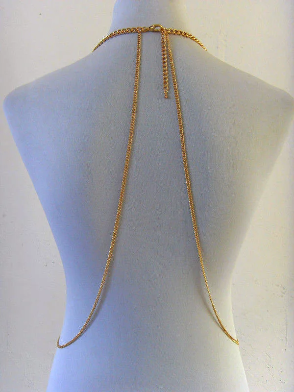 Женское Ожерелье бикини Chran BSN205 цепочка с металлическими элементами на плечах в