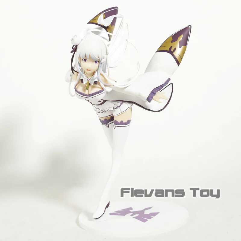 Кукла из ПВХ Re:Zero Kara Hajimeru Isekai Seikatsu E.M.T Emilia Коллекционная модель фигурка игрушка |