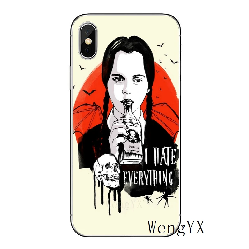 Weday Addams family для Apple iPhone 8 7 plus 6s 6 plus X XR XS Max SE 5S 5c 5 4S 4 TPU мягкий чехол для телефона - Цвет: Addams-Family-A-05