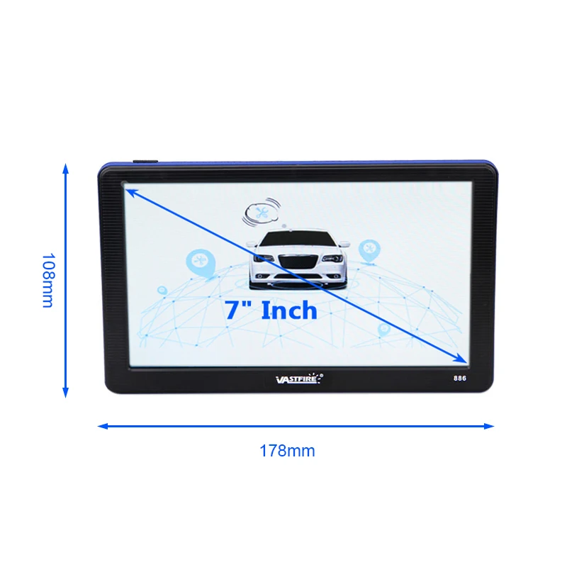 7 &quotдюймовый HD Автомобильный gps навигатор Sat Nav 256/8GB навигаторы Bluetooth AV IN FM MP3/mp4