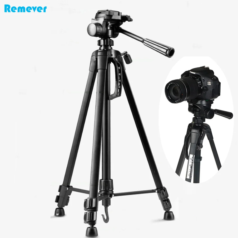 Newest 3520 Professional Tripod with Ball Head Gimbal Outdoor Camera Stand with 1/4