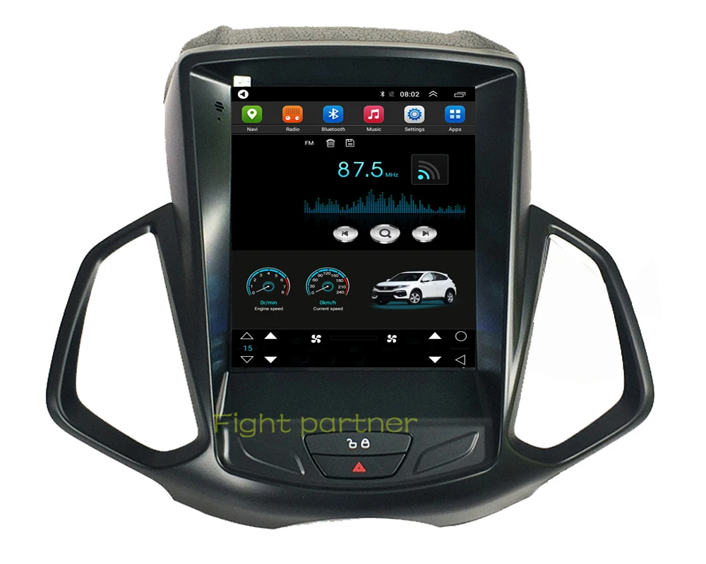 Android 9,7 дюймов вертикальный экран Tesla Автомобильный мультимедийный gps Радио стерео аудио 4G для FORD EcoSport 2013