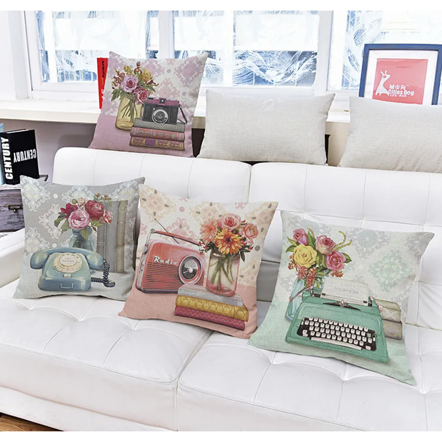 Классический Европейский Винтажный домашний стиль Подушка винтажная камера для