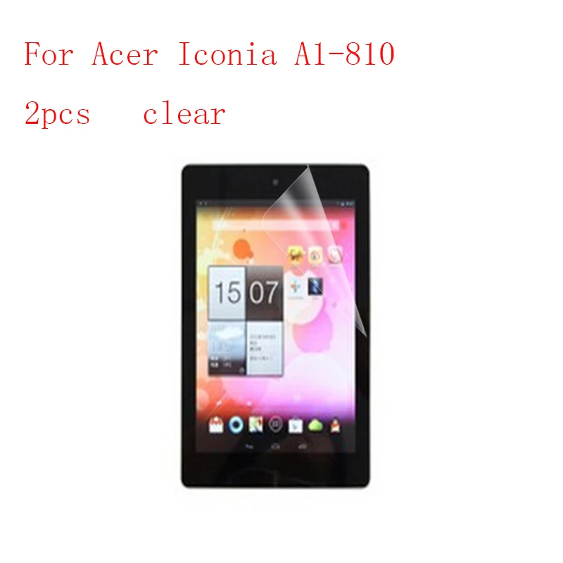 Новинка прозрачная противоударная защитная пленка HD для Acer Iconia A1 810 2 шт. в 1