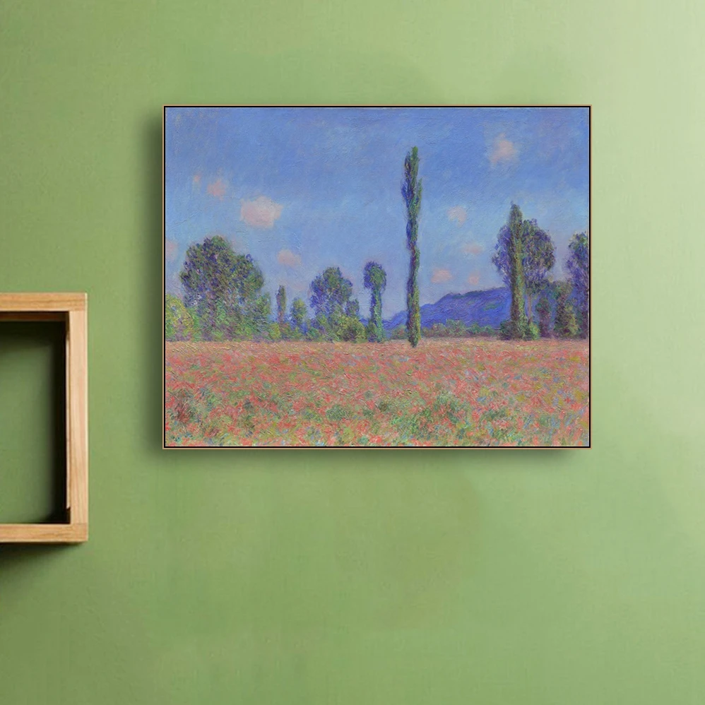 Постер для каллиграфии с маками от Monet настенная живопись на холсте и печать