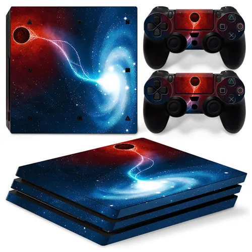 Новая игровая станция 4 Pro игры кулон со стрелками для вечернего звездного неба кожаная наклейка на контроллер для Playstation 4 PRO игры PR157 - Цвет: Фиолетовый