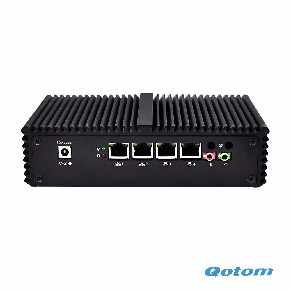 Q310G4/Q330G4 Core i3 без вентилятора 4 Lan pfSense устройство шлюза безопасности поддержка AES NI