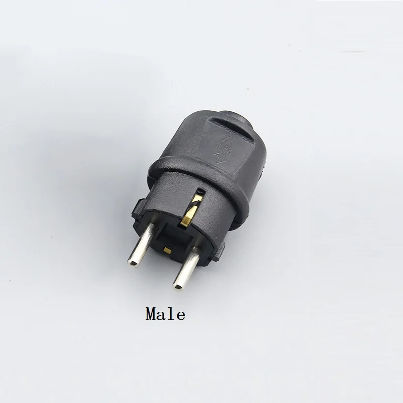 Европейский Германия 2 Pin ЕС вилка пт электрическая мощность штекер гнездо