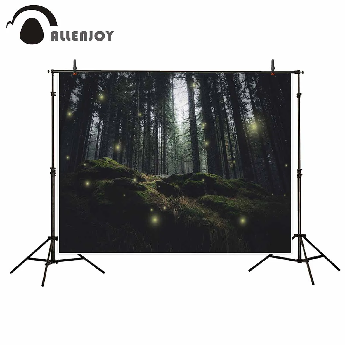 Фотофон Allenjoy лесные светлячки мечта сказка дети Фон для фотосъемки Виниловый фон