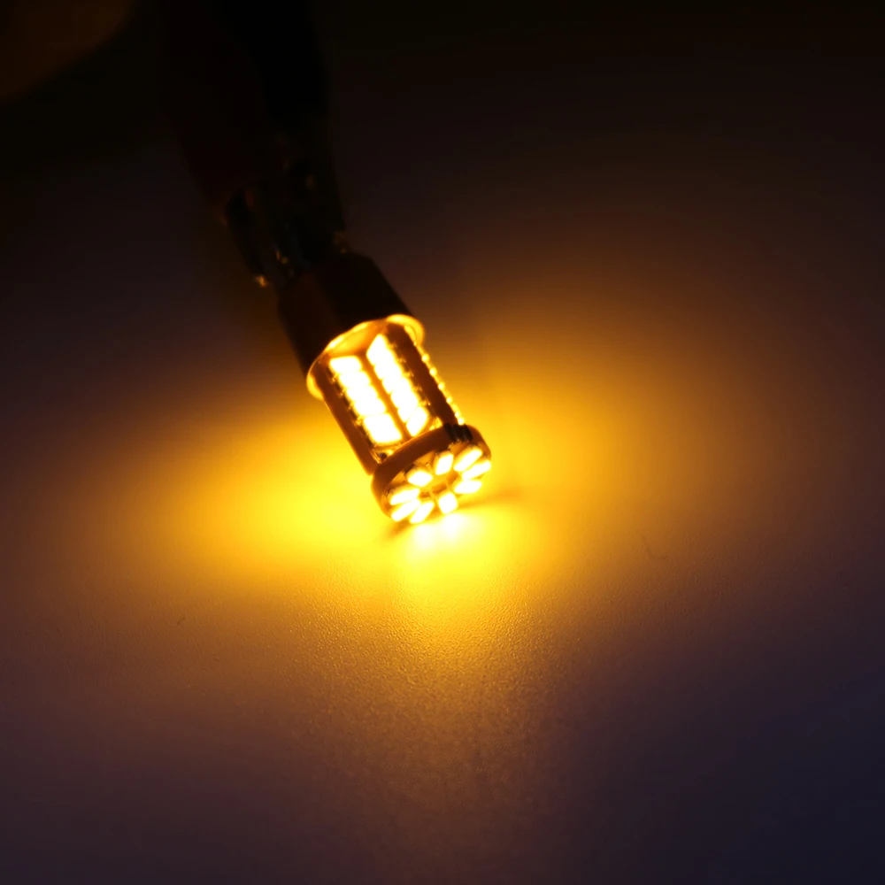Ysy 10x T10 168 192 W5W 57 SMD 3014 LED Canbus No Error Car Marker Light Parking Lamp 57smd Motor Wedge Bulb White Green Yellow On.