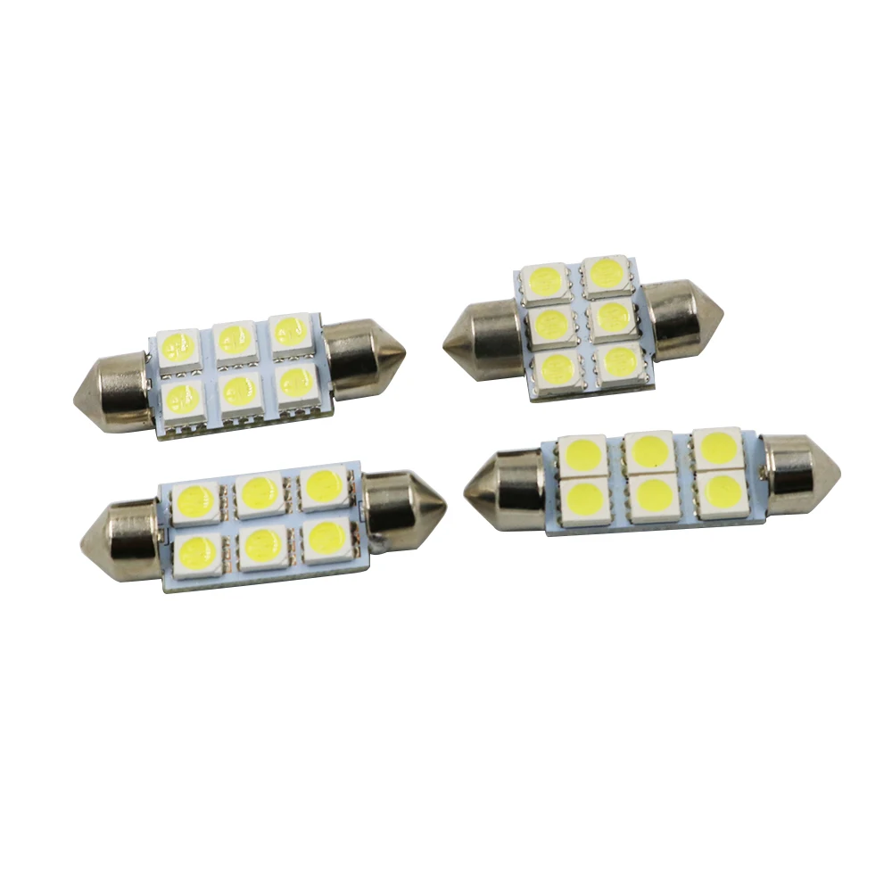 Y 50x белая гирлянда светодиодная купольная лампа 5050 SMD СВЕТОДИОДНЫЙ Led C5W