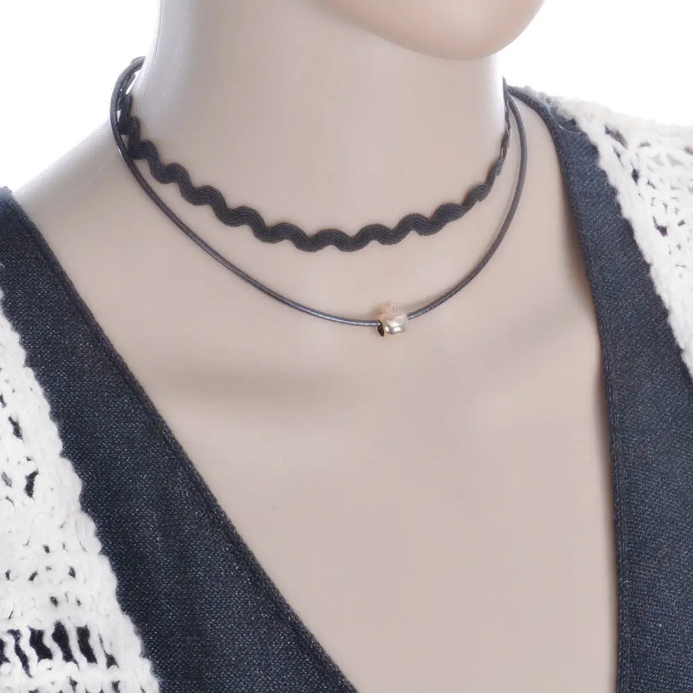 Бесплатная доставка новинка 2020 модное ожерелье Очаровательное черное