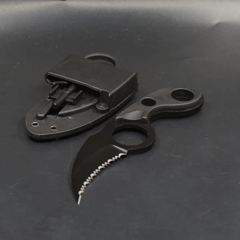 Нож Karambit с фиксированным лезвием, нож-коготь для выживания, 440C, стальной нож для кемпинга, охоты, боевых тактических ножей, инструменты для самозащиты