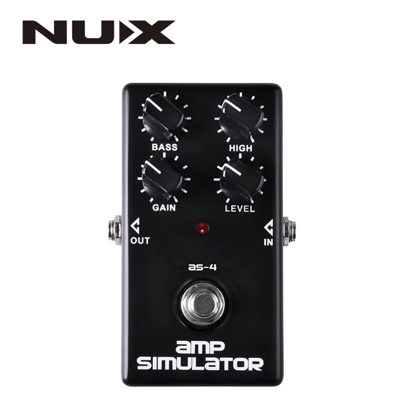AS-4 Amp Simulator NUX Time Core Deluxe педаль с задержкой гитарный эффект педаль с петельным замком тон True Bypass режим обновления - Цвет: AS-4 Amp Simulator