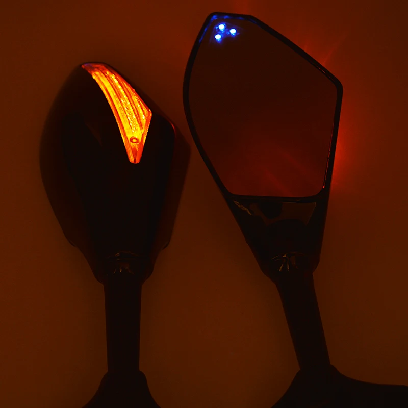 

LED TURN SIGNAL INTEGRATED MIRROR FOR KAWASAKI NINJA 250 500 EX R1 R6 600R ZX6R