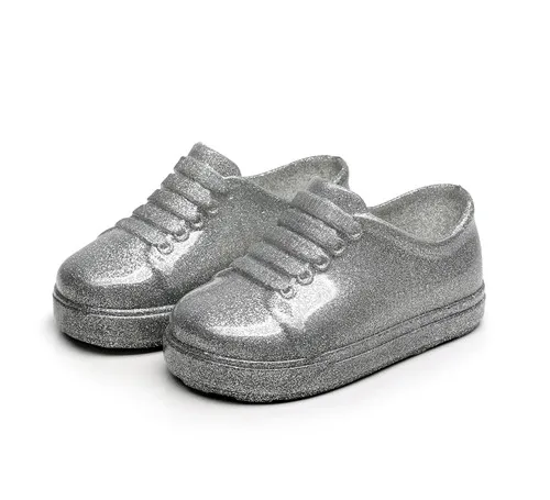 Серый Mini Melissa/Новинка года; спортивная обувь; дышащие кроссовки; mini Melissa; детская обувь для мальчиков и девочек; кроссовки; модная обувь melissa - Цвет: Серый