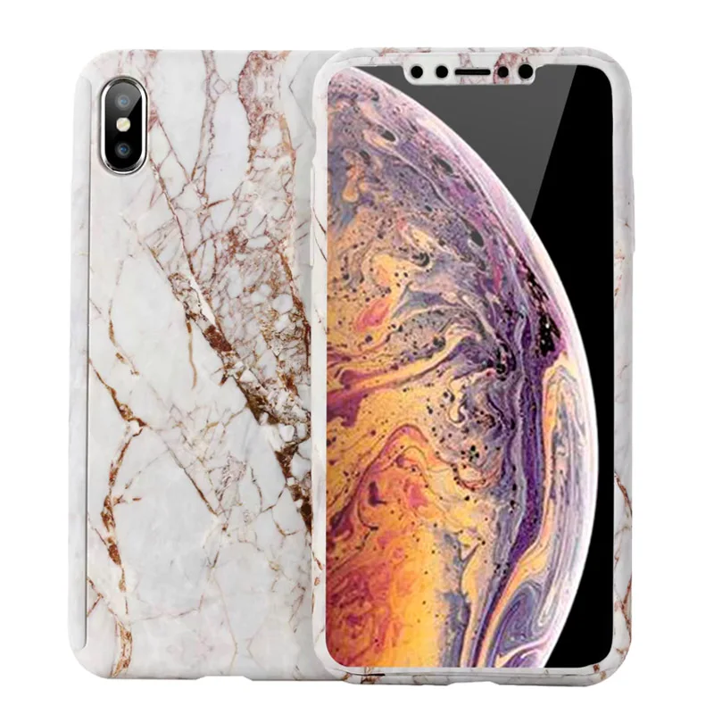 Cqoue для iPhone Xs Max Xr X Тропическое растение лист 360 полностью защищающий жесткий