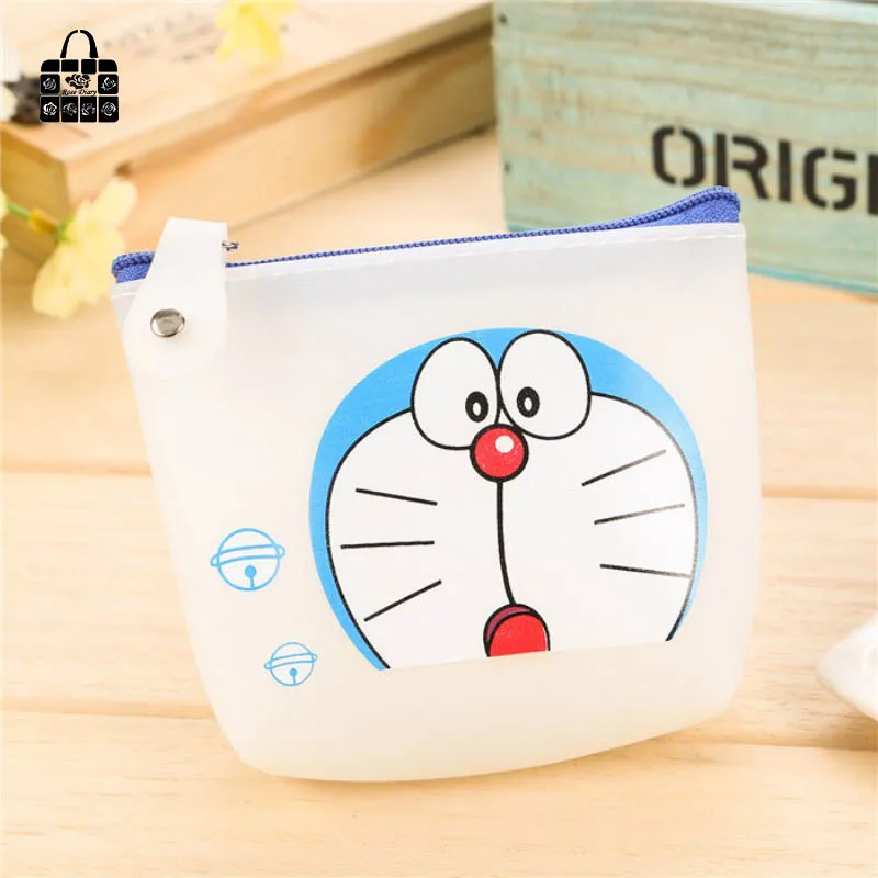 1 шт. Роза дневник прекрасный doraemon желеобразный клей кошельки нулевой бумажник