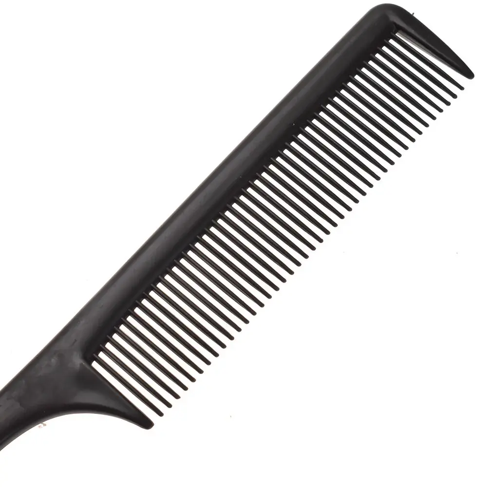 Лидер продаж Модные черные Fine tooth Comb металлический штырь для волос расческа