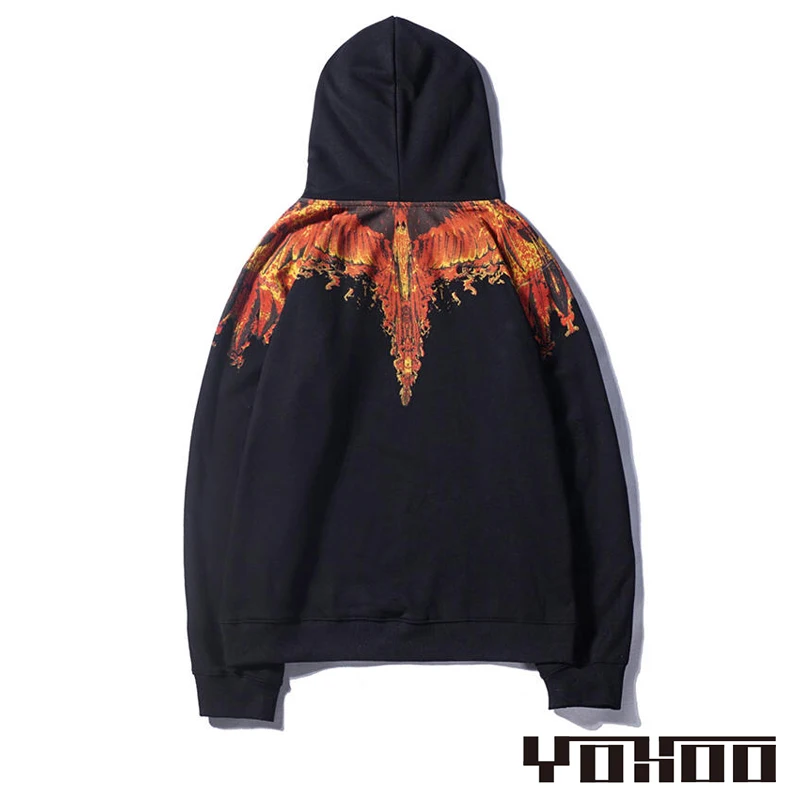 MARCELO BURLON Толстовка MB Wing Модная хлопковая зимняя толстовки для мужчин женщин 1:1
