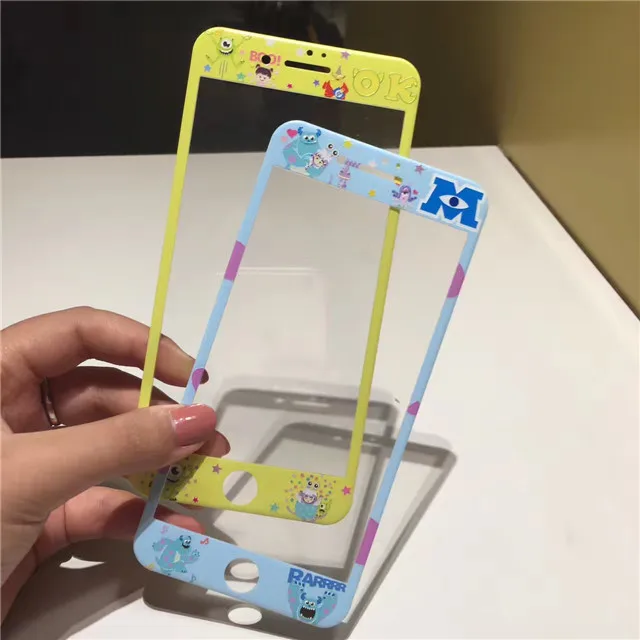 Японское аниме Anpanman Crayon Shinchan шаблон Закаленное стекло протектор экрана для iPhone 7 8 6 6s Plus