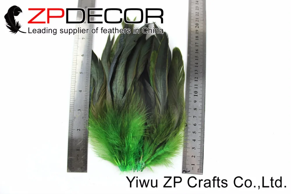 ZPDECOR 200 шт./лот 15 20 см (6 8 дюймов) ручной выбор красивый уникальный Келли зеленый