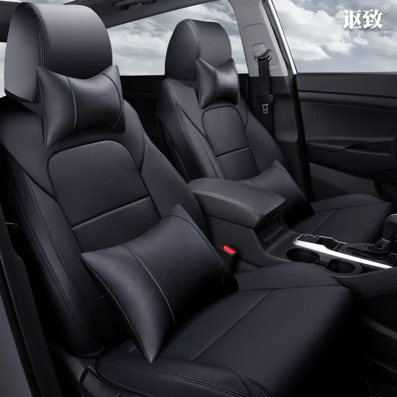 Genuine leather B Новые 6D автомобильные сиденья, специальные настройки, индивидуальная подушка сиденья, старшая кожа, автомобильный коврик, для hyundai Tucson автостайлинг - Название цвета: Genuine leather B