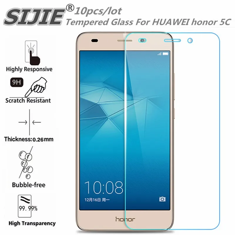 10 шт. закаленное стекло для HUAWEI honor 5C 7 lite GT3 NEM AL10 Защитная пленка экрана смартфон 9H on|glass for huawei|tempered glassscreen