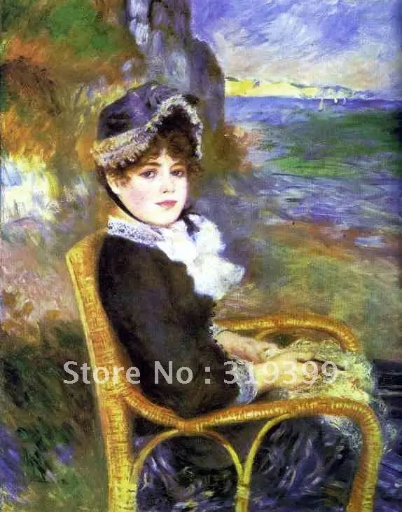 

oil painting reproduction on linen canvas,the seas shore by pierre auguste renoir,Free DHL Shipping,100% handmade,museum qualit
