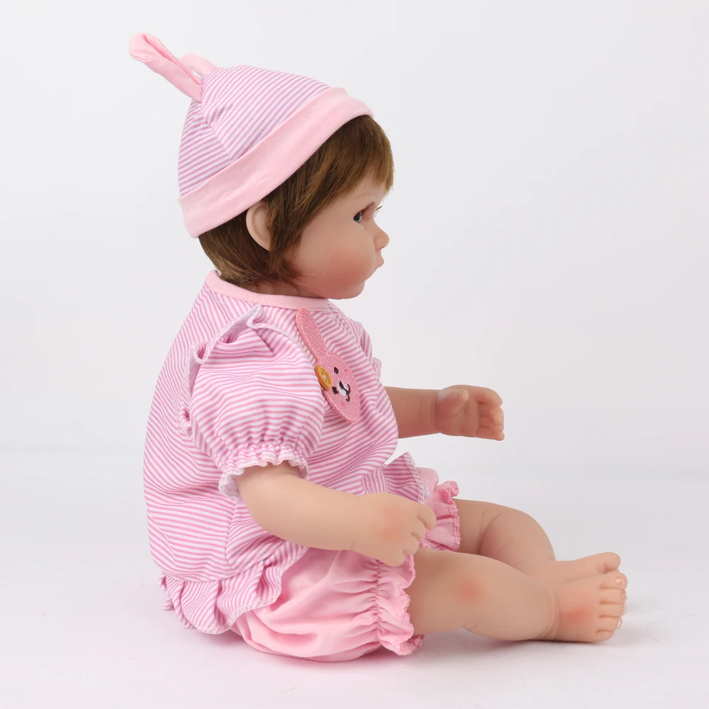 16 дюймов силиконовые куклы Reborn Baby детские игрушки Playmate подарок для девочек