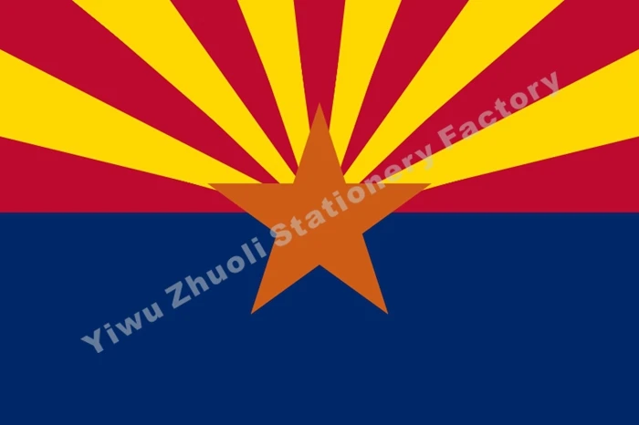 

U.S. State Arizona Flag 3X5FT 100D Polyester Free Shipping Arizona State Flag