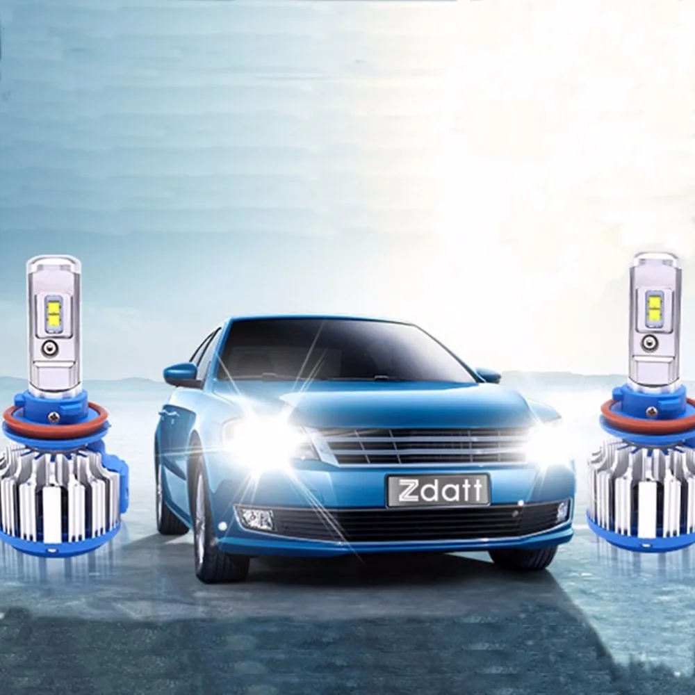 

Plug&Play T1 Turbo Led Car Headlight bi beam H4 H7 H8 H9 H11 DRL Canbus Auto lamp Powerful Tailor Cree Chip 70W